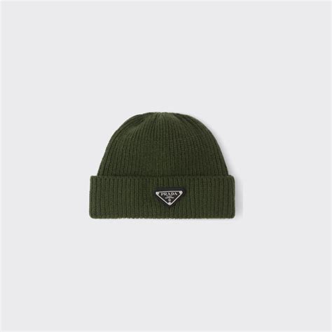 prada long gloves|green Prada beanie.